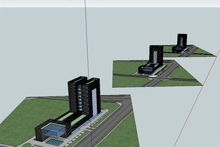 現代電力公司辦公建筑設計 SU模型、效果圖與電力系統安裝一體化方案